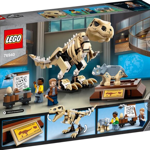 New Lego Jurassic World T. Rex Dinosaur Fossil Exhibition 76940 Retired Set - Picture 2 of 10